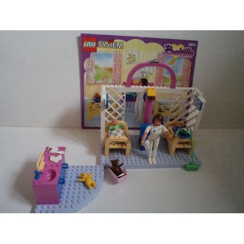 Lego Belville Maison Nurserie Chambre D'enfants Avec 3 Figurines