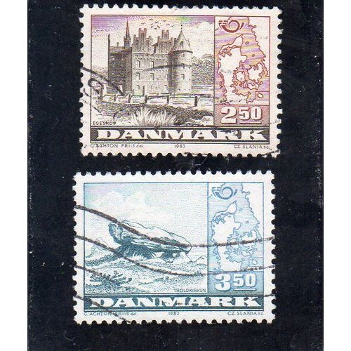 Timbres-Poste Du Danemark (Norden 1983, Sites Du Danemark)