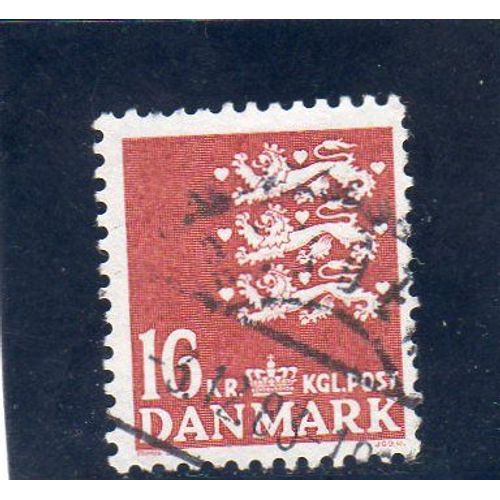 Timbre-Poste Du Danemark (Armoiries Du Danemark)