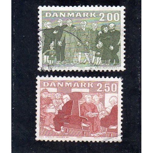 Timbres-Poste Du Danemark (Les Personnes Âgées Dans La Société)