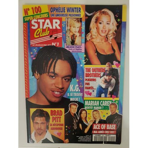 Star Club N100 Mars96 Magazine Revue Ophélie Winter/Ace Of Base/Brad Pitt/Melrose Place/The Outhere Brothers/Mn8/Mariah Carey/East17/Bruce Willis/Laly Meignan/Kirk Cameron/Jules/C. & S. Ever/Mlle Agnè