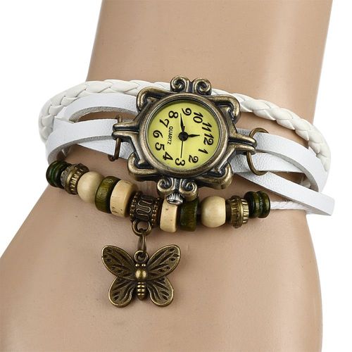 Mode Tisser Autour Dame Femmes Montre Bracelet Quartz