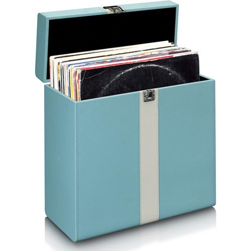 Lenco TTA-300BUWH mallette de rangement pour 30 disques vinyles