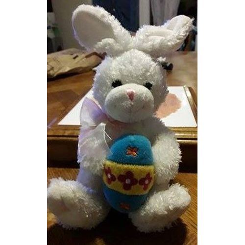 Peluche Lapin  Blanc Env 27 Cm