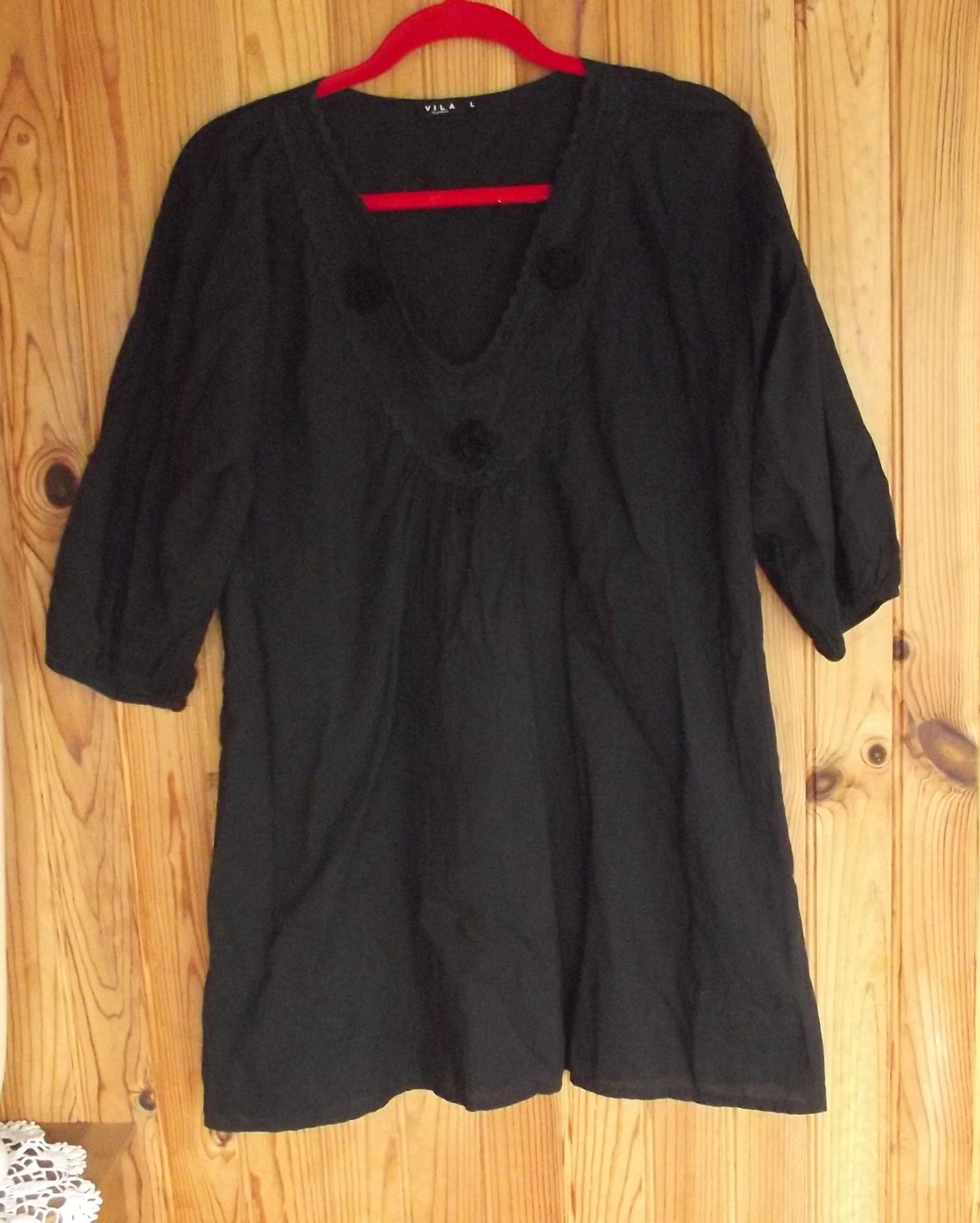 Tunique Noir Marque « Vila Clothes » Taille L ( 40)