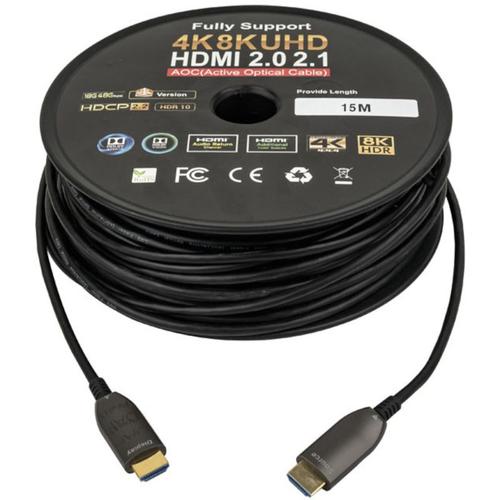 DAP HDMI 2.1 AOC 8K câble fibre optique 15 m