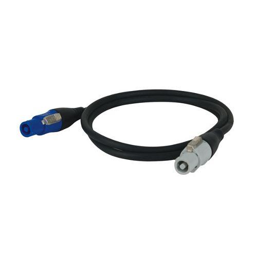 DAP Powercable câble alimentation (connecteurs verrouillables) M/F 1,5 m