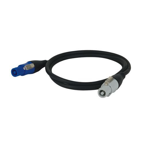 DAP Powercable câble alimentation (connecteurs verrouillables) M/F 1,5 m