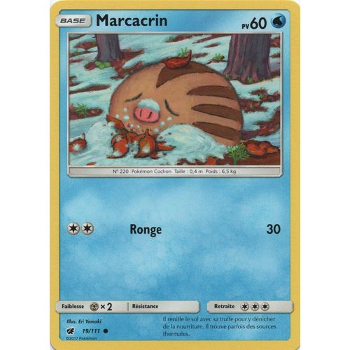 Carte Française Marcacrin 19/111 Série Invasion Carmin Pokemon