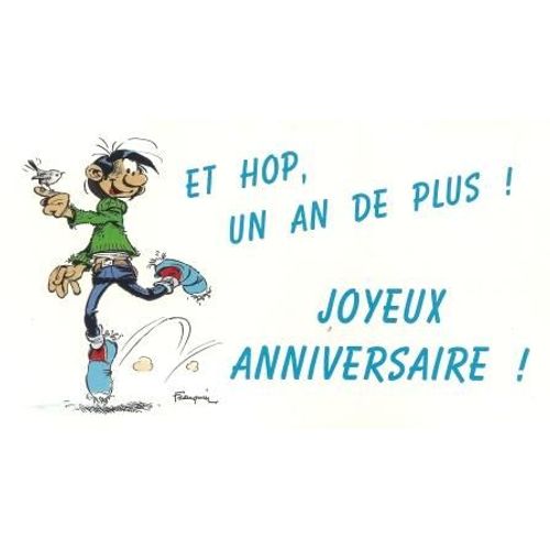 Gaston Lagaffe Anniversaire Dalix Cl32