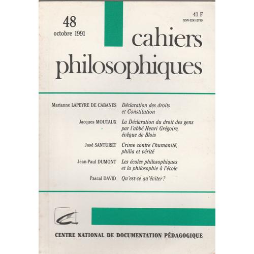 Cahiers Philosophiques N° 48