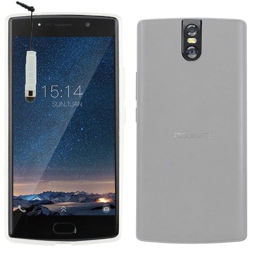 Coque Silicone Pour Doogee Bl7000 4g 5.5" Gel Ultraslim Et Ajustement Parfait - Transparent + Mini Stylet