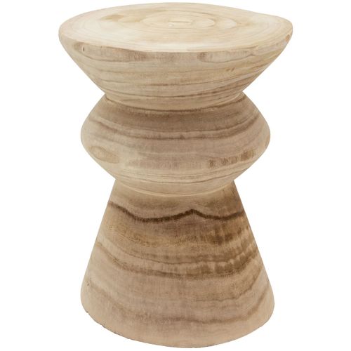 Tabouret En Bois Paulownia Pion Naturel
