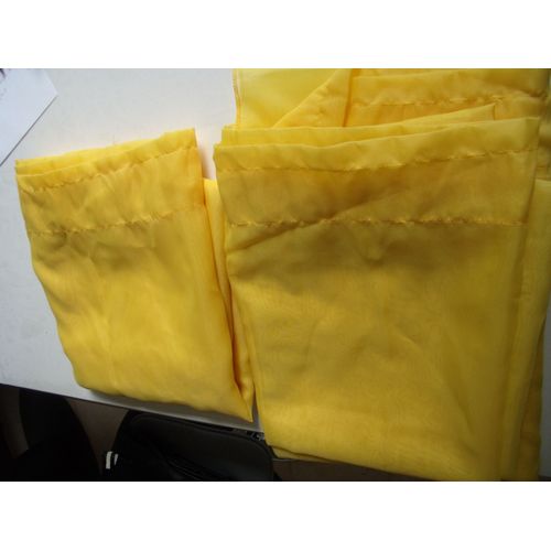 1 Paire De Rideau Jaune
