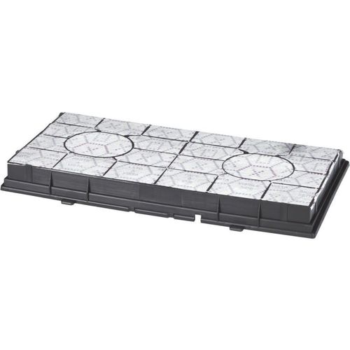 FC09 - Filtre à charbon antiodeurs compatible hotte Wpro Type 190 - 485 x 265 x 48 mm - 1300 g/m² CHF190/1