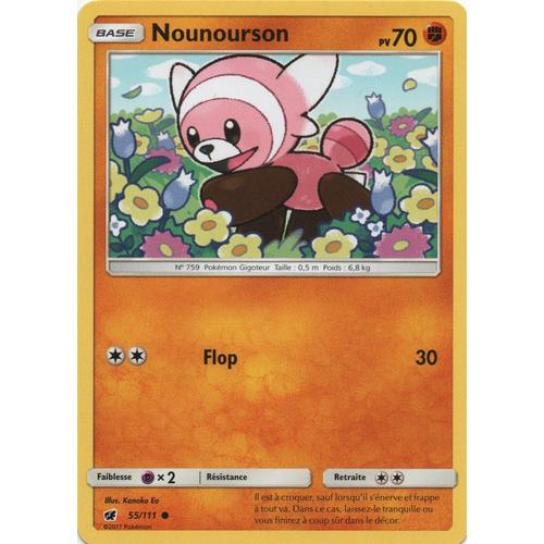 Carte Française Nounourson 55/111 Série Invasion Carmin Pokemon