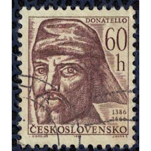 Tchécoslovaquie 1966 Oblitéré Used Donatello Sculpteur Italien Su 
