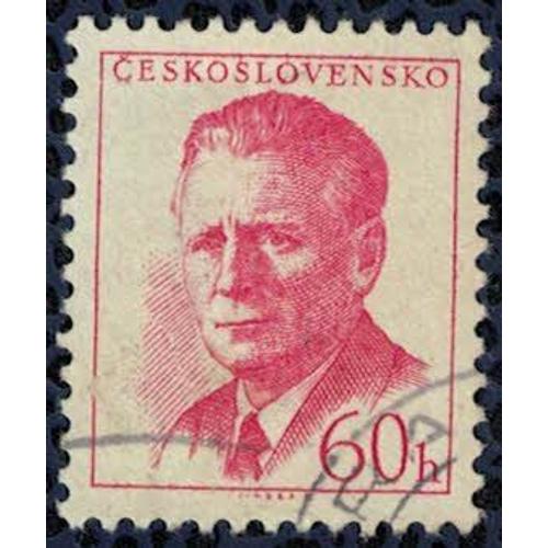 Tchécoslovaquie 1958 Oblitéré Used Président Antonín Novotný Su