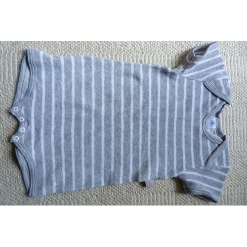 Body Petit Bateau Eponge 3 Ans Gris Type Baigneur