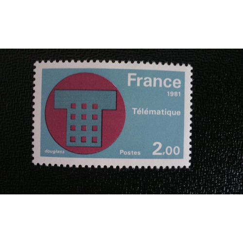 Timbre  France (Yt2130)  1981  Telematics
