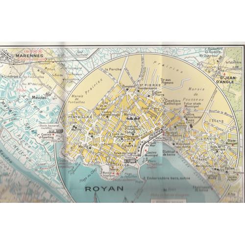 Carte Toutistique De La Côte De Beauté (Royan)