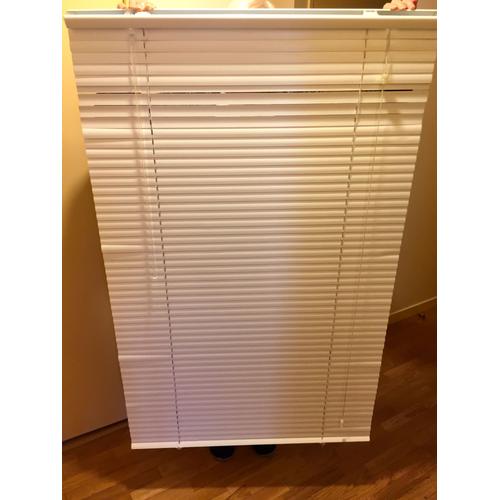 Store Venitien A Lamelles Plastiques-Blanc-130x80-Lamelles Orientables-