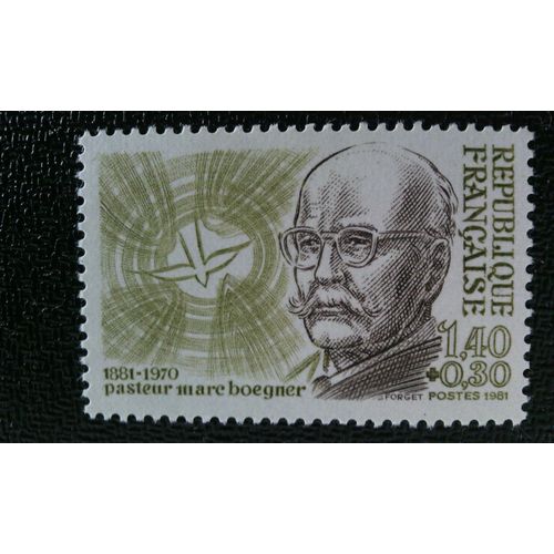 Timbre France (Yt2153)  1981  Pastor Marc Boegner (1881-1970)