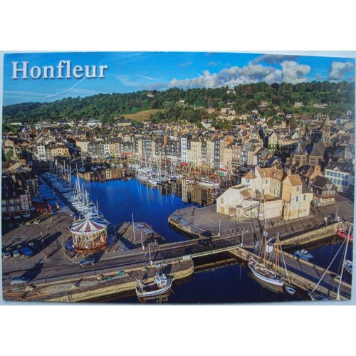 France.. Honfleur . Le Port . Au Verso Timbre Série Correspondances Planétaires : La Lune (2) Y1325 3/10/2016. Oblitéré Used Stamp.