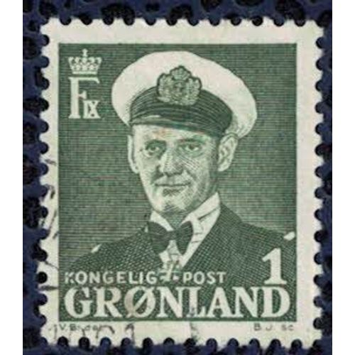 Groenland 1950 Oblitéré Used King Frederick Ix Roi Frédéric Ix Su 