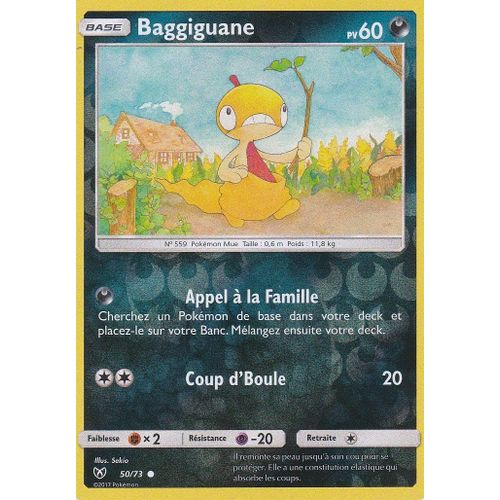 Carte Française Baggiguane Reverse 50/73 Série Légendes Brillantes Pokemon