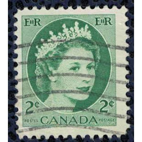 Canada 1954 Oblitéré Used Queen Elizabeth Ii Reine 2 Cents Su