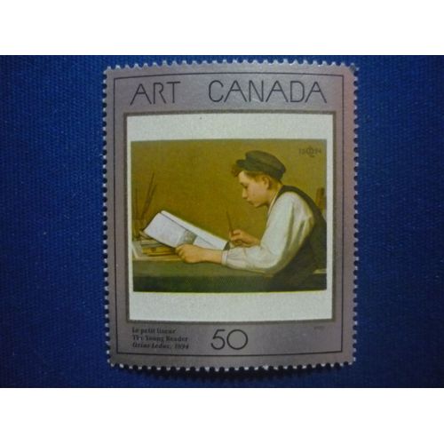 Timbre Art Canada Le Petit Liseur 50