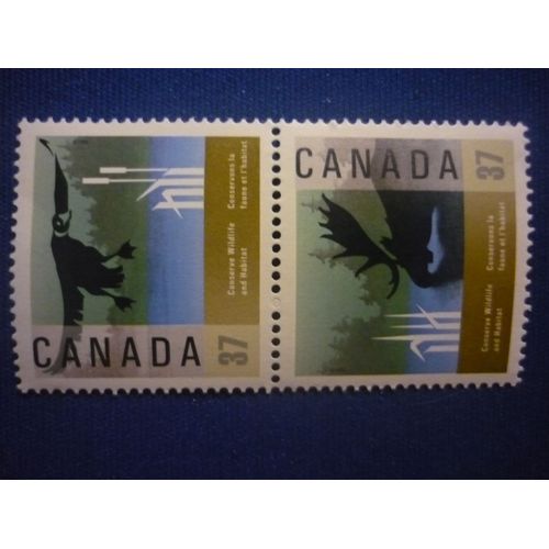 2 Timbres Canadiens Conservons La Faune Et L'habitat 37