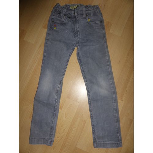 Jean Sergent Major Coton 6 Ans Gris