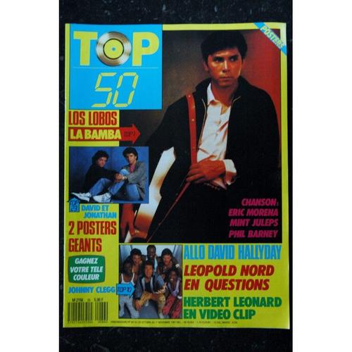 Top 50 086 1987 10 Los Lobaos Leopold Nord + Posters David Jonathan Johnny Cleg