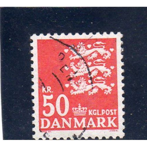 Timbre-Poste Du Danemark (Armoiries Du Danemark)