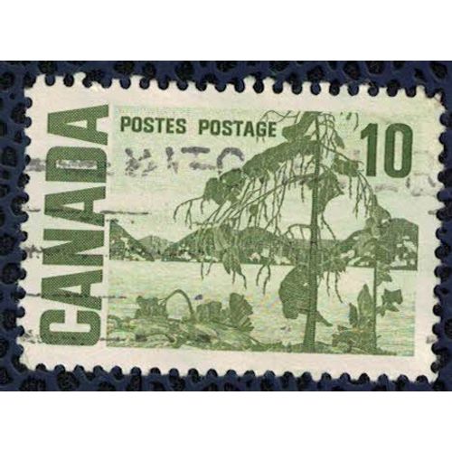 Canada 1969 Oblitéré Used Peinture Jack Pine De Tom Thomson Pin Gris Su