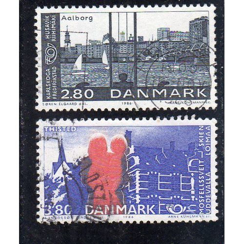 Timbres-Poste Du Danemark (Norden 1986, Villes Jumelées)