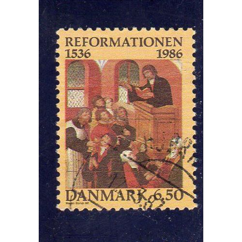 Timbre-Poste Du Danemark (450ème Anniversaire De L'introduction De La Religion Réformée Au Danemark)