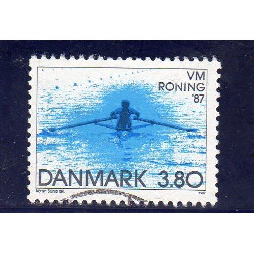 Timbre-Poste Du Danemark (Championnats Du Monde D'aviron)