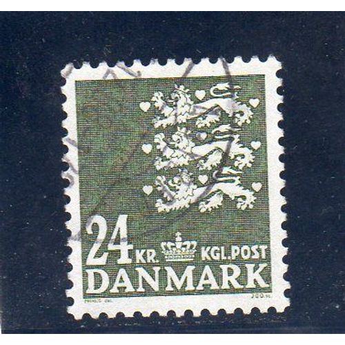 Timbre-Poste Du Danemark (Armoiries Du Danemark)