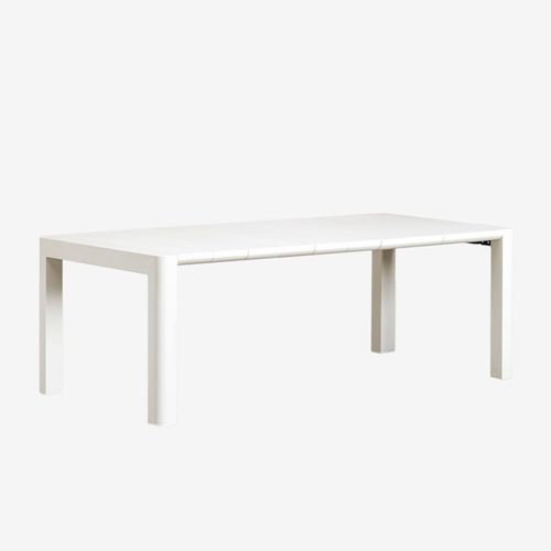 Table De Jardin Rectangulaire Arnadine Blanc Gardenia 220 X 100 Cm