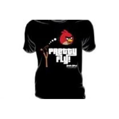 Angry Birds - T-Shirt Pretty Fly Black (Xl)