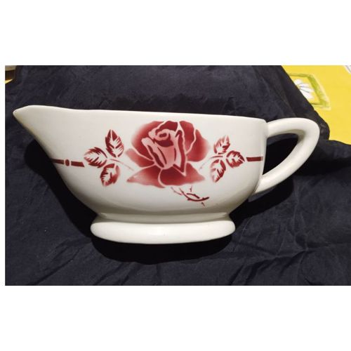 Saucière - Série " Les Roses Rouges - N°9 " - " Digoin Sarreguemines "