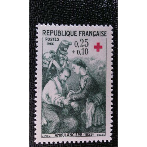 Timbre France (Yt1508) 1966 Ambulance De 1859