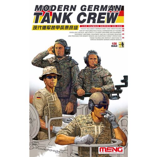 Figurines Militaires : Équipage De Blindé Allemand Moderne