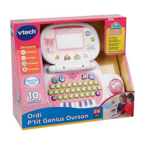 Jouets Electroniques Educatifs Ordi P'tit Genius Ourson Rose