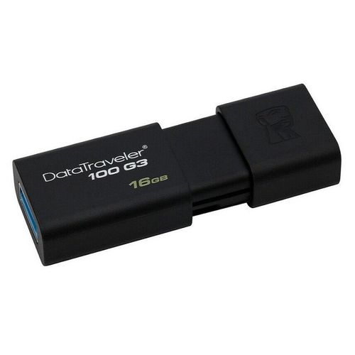 Kingston DataTraveler 100 G3 - Clé USB - 16 Go - USB 3.0 - noir