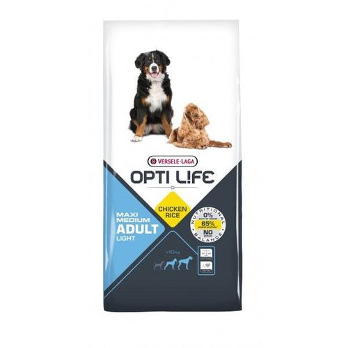 Croquettes Opti Life Light Pour Chien Adulte Moyenne Et Grande Taille Sac 12,5 Kg (Dluo 6 Mois)