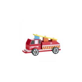 Jouet en bois Camion pompier CARREFOUR WOODEN : le camion de pompier à Prix  Carrefour